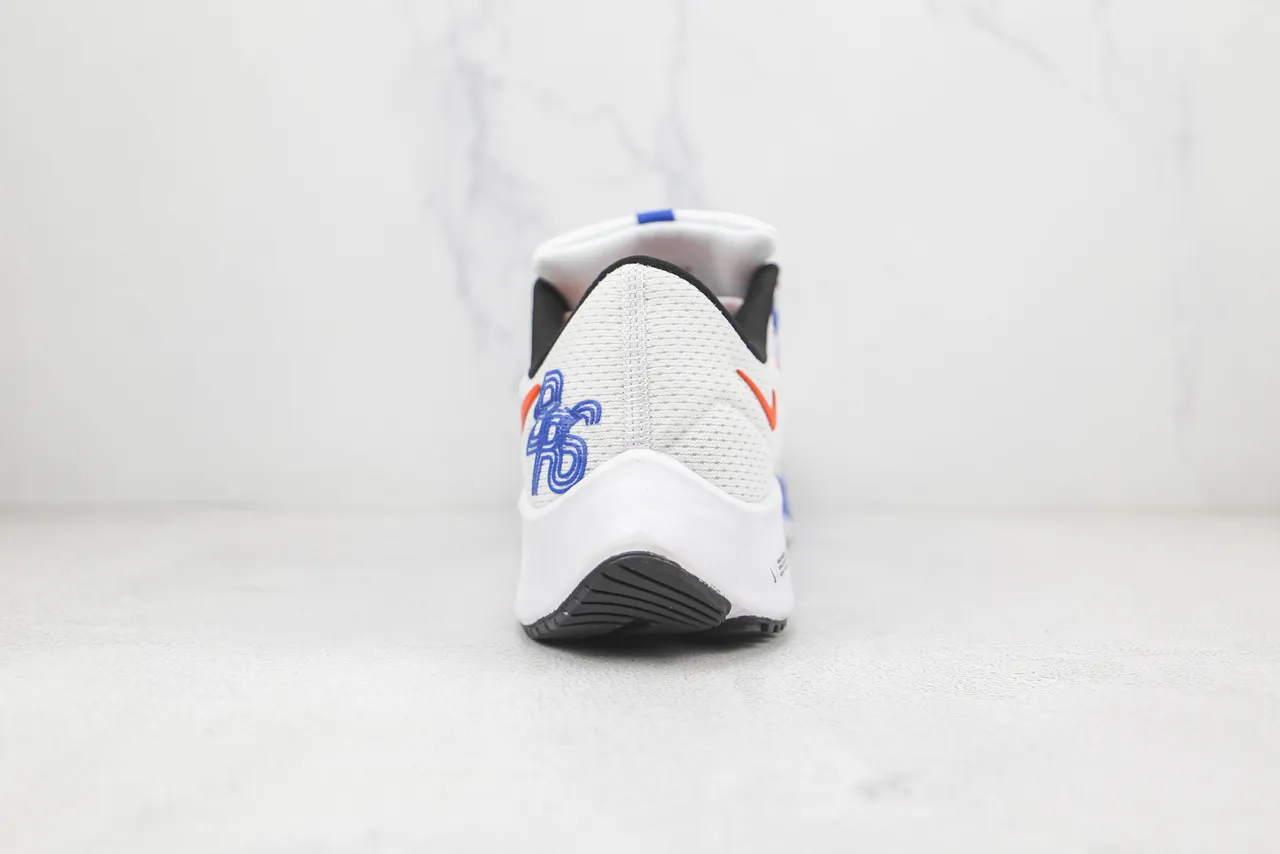 Nike Air Zoom Pegasus White Blue Orange Running Shoes 9