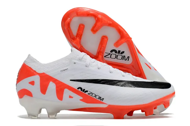 Nike Air Zoom সাদা কমলা কালো ফার্ম-গ্রাউন্ড সকার জুতো 6
