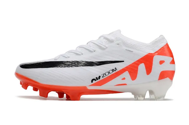 Nike Air Zoom সাদা কমলা কালো ফার্ম-গ্রাউন্ড সকার জুতো 8