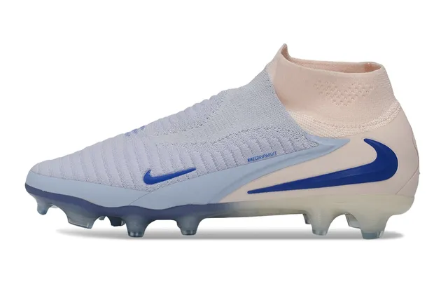 Nike Beige Bleu Ajustement chaussette Haut en tricot Col bas Terrain ferme Chaussures de football 7