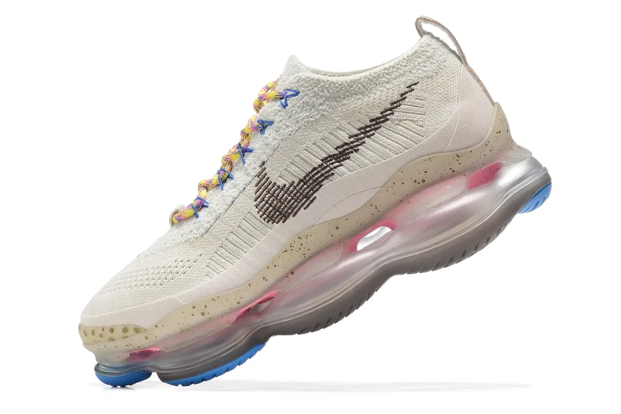 Nike Beige Multicolor Knit Upper Translucent Speckled Midsole Lifestyle Sneakers 1