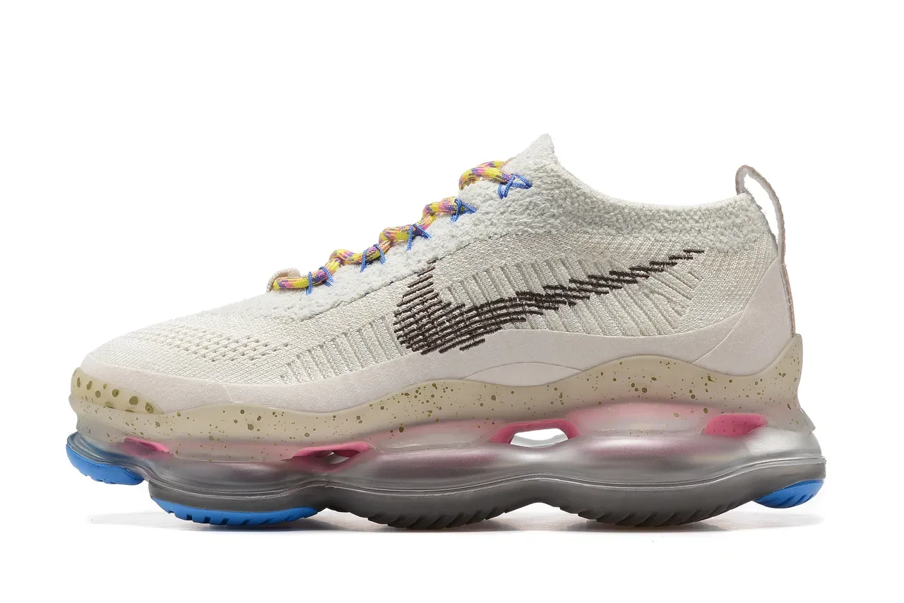Nike Beige Multicolor Knit Upper Translucent Speckled Midsole Lifestyle Sneakers 4