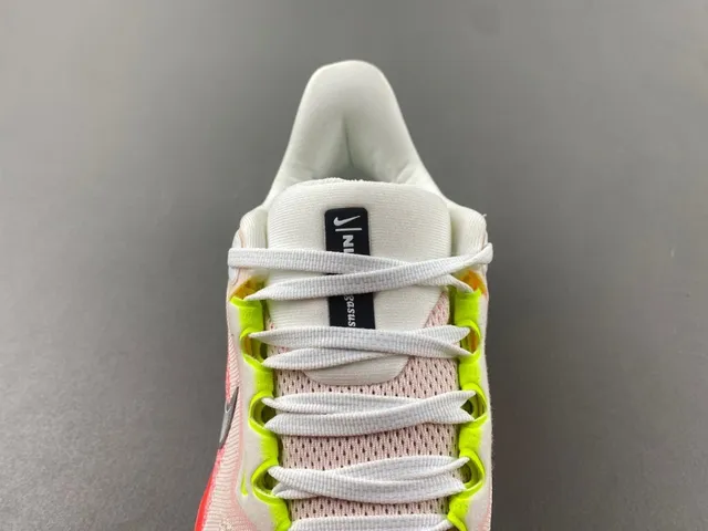 Nike Bege Vermelho Parte Superior Tricot Ingeniéril Unidade Air Zoom Visível Comprimento Total Tênis de Corrida 5