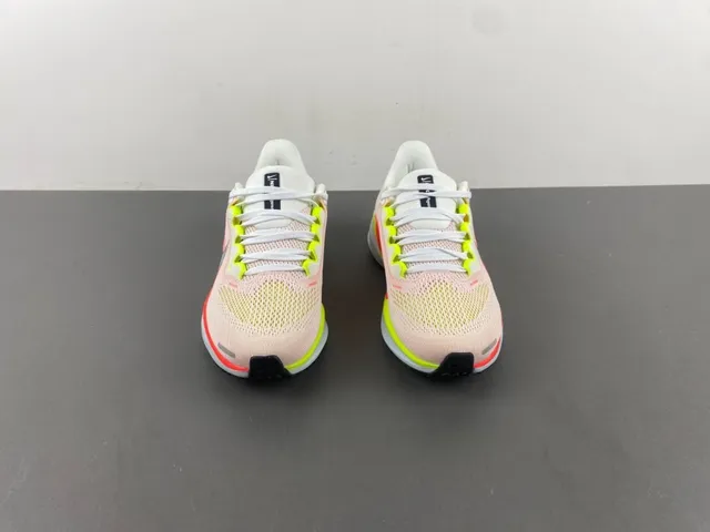 Nike Bege Vermelho Parte Superior Tricot Ingeniéril Unidade Air Zoom Visível Comprimento Total Tênis de Corrida 11