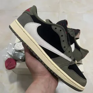 Nike أسود أخضر أرمي لوتوب أعلى مواد مختلطة أسلوب حياة حذاء رياضي