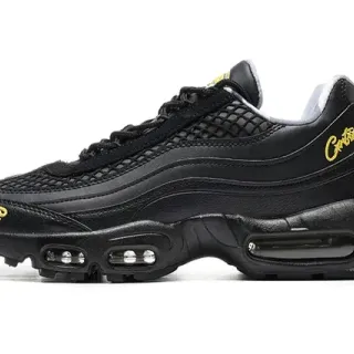 Nike Tênis Lifestyle Preto com Detalhes em Dourado, Malla e Sintético, Logos Bordados