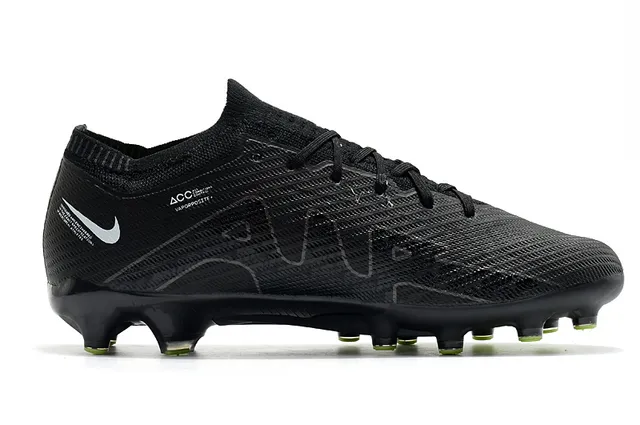 Nike 黑色绿色针织袜领上部 纹理合成材料覆盖 钉地足球鞋 7