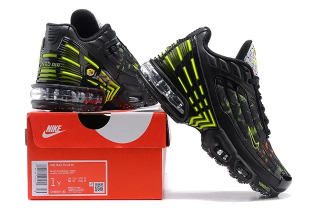 Nike Black Multicolor Layered Synthetic Cage Gradient Color Blocking Lifestyle Sneakers 13