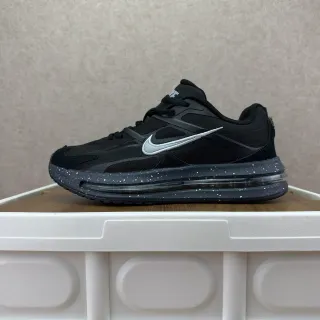 Nike Black Silver Mesh And Synthetic Upper Embroidered Swoosh Lifestyle Sneakers — catalogue photo via WWTop Yupoo