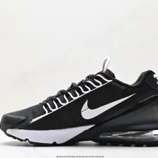 Nike أسود أبيض شبكة علوية وحدة هواء مرئية أحذية أسلوب حياة