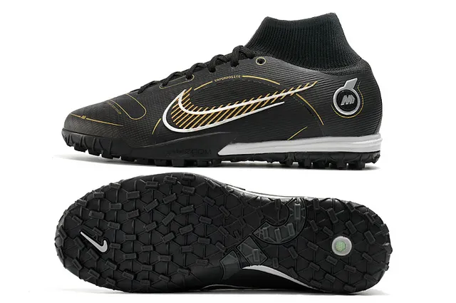 Nike Azul Laranja Colar de meias Sola translúcida Sapatos de futebol turf 14