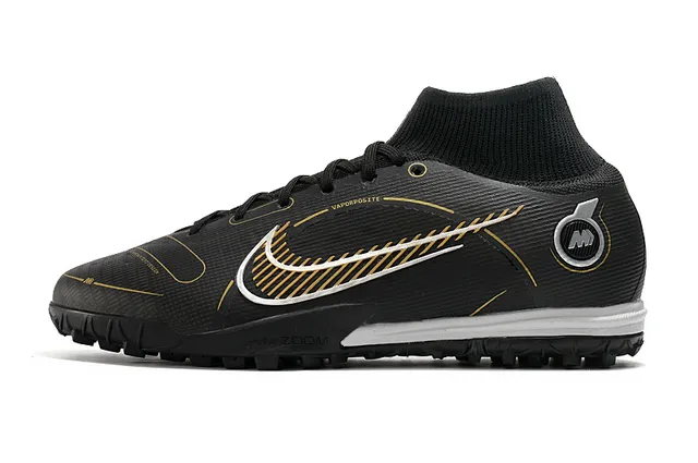 Nike Azul Laranja Colar de meias Sola translúcida Sapatos de futebol turf 15