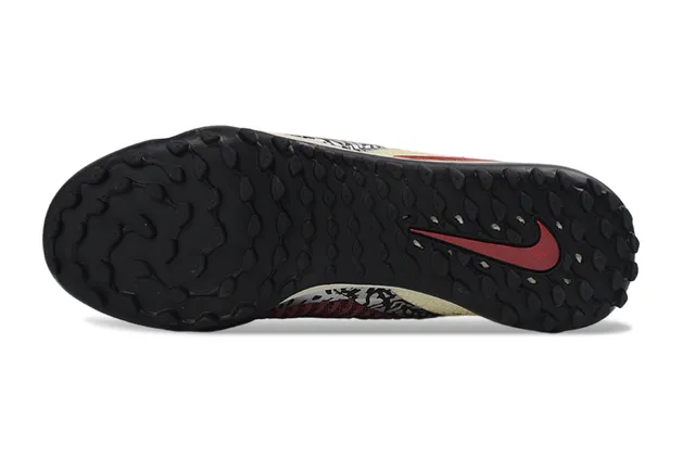Nike Sapatos de futebol turf com upper de malha ajustável ao tornozelo baixo collar de tornozelo burdeos bege 6