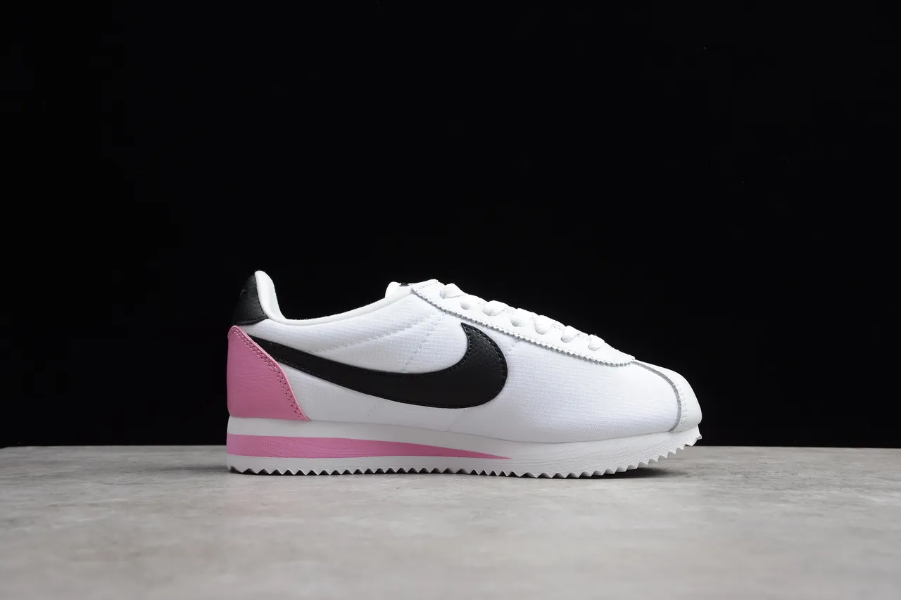 Nike Cortez White Black Pink Lifestyle Sneakers 15