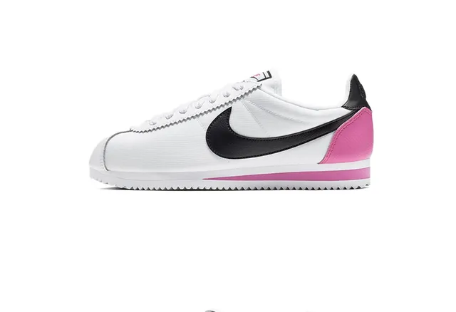 Nike Cortez White Black Pink Lifestyle Sneakers 22