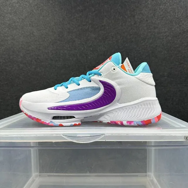 Nike Cosmic Unity White Purple Cyan বাস্কেটবলের জুতা 2
