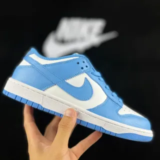 Nike Dunk Low أحذية رياضية أسلوب حياة أزرق فاتح وأبيض