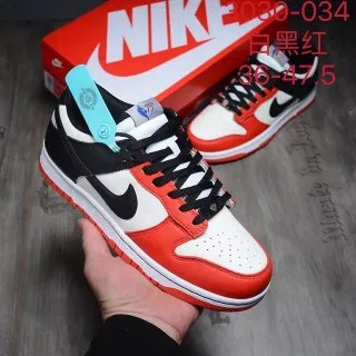 Nike Dunk Low NBA 75 ذكرى أبيض أسود أحمر حذاء رياضي أسلوب حياة