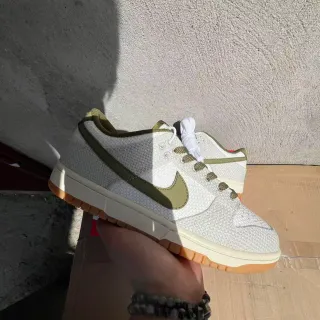 Nike Dunk Low أخضر زيتوني نسيج منسوج أحذية أسلوب حياة