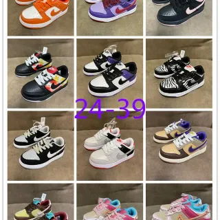 Nike Dunk Low برتقالي أبيض أسلوب حياتي رياضي