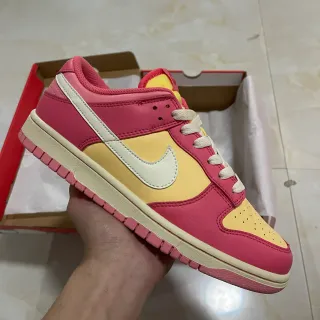 Nike Dunk Low وردي أصفر كريمي أسلوب الحياة أحذية رياضية