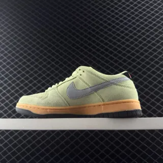 Nike Dunk SB সবুজ ধূসর সুয়েড উপরের অংশ Low-Top স্কেটবোর্ড জুতো