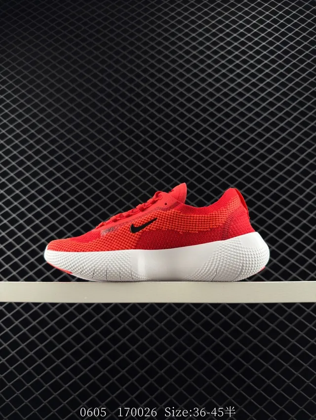 Nike Free Rouge Blanc Flyknit Semelle avec rainures Chaussures de course 5