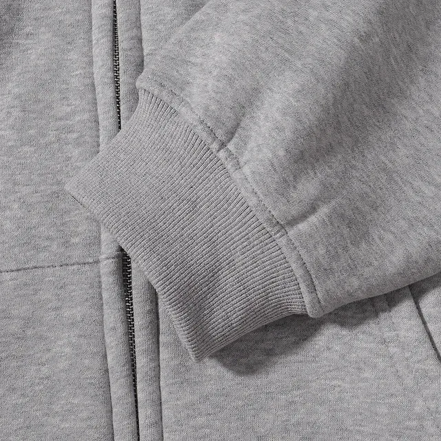 Nike Sweat à capuche Gris Noir Fermeture éclair totale Manches Raglan 7