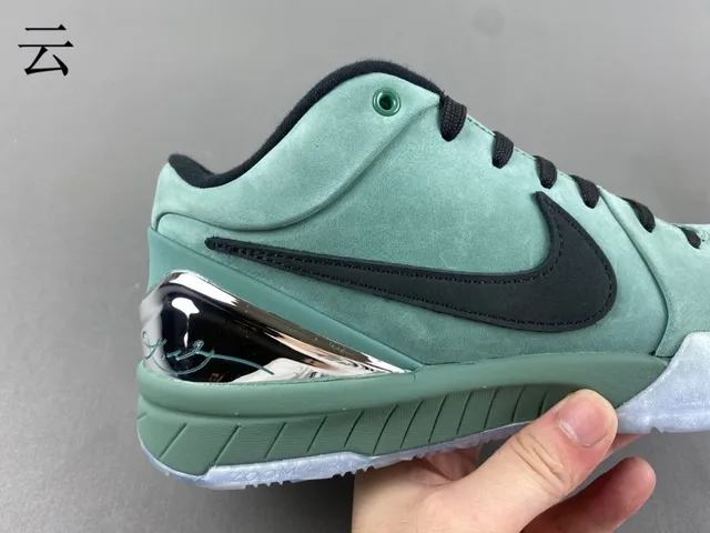 Nike 绿色 黑色 高帮 麂皮网面 篮球鞋 3