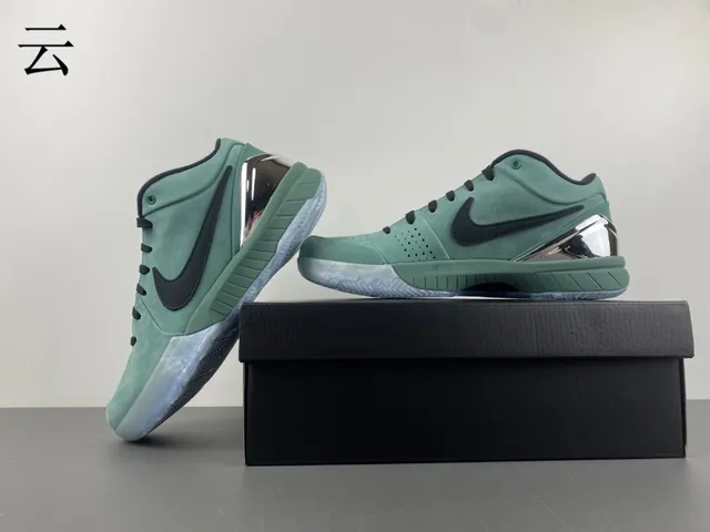 Nike 绿色 黑色 高帮 麂皮网面 篮球鞋 13