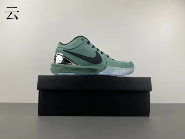Nike 绿色 黑色 高帮 麂皮网面 篮球鞋 14