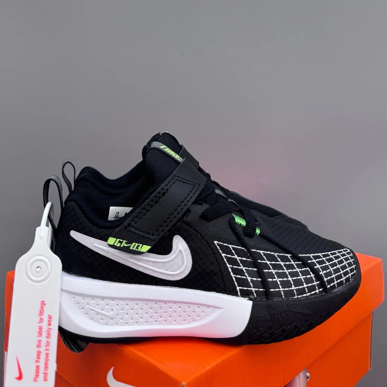 Nike GT Cut Blue Black Low-Top Dual-Strap Closure Basketball Shoes 15