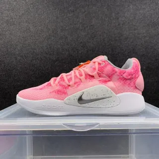 Nike Hyperdunk X Low गुलाबी सफेद टाई-डाई जाली ऊपरी आकृति बास्केटबॉल जूते