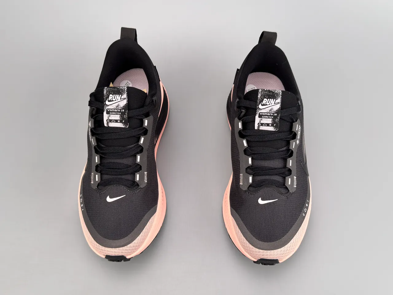 Nike Invincible Run Black Pink Engineered Mesh Upper Sculpted ZoomX Midsole Running Shoes 9