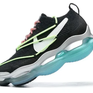 Nike ISPA Link Axis أسود أبيض أخضر نيون فيرقيوني أحذية رياضية أسلوب حياة