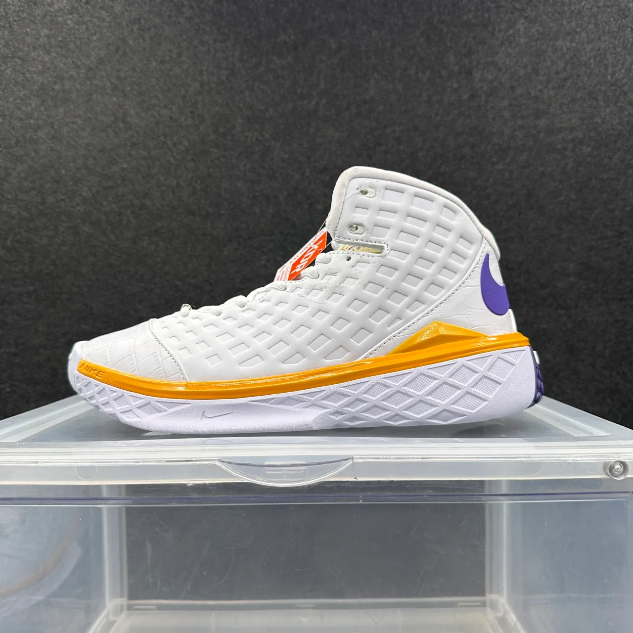 Nike Kobe AD Mid White Purple Yellow Basketball Shoes 2