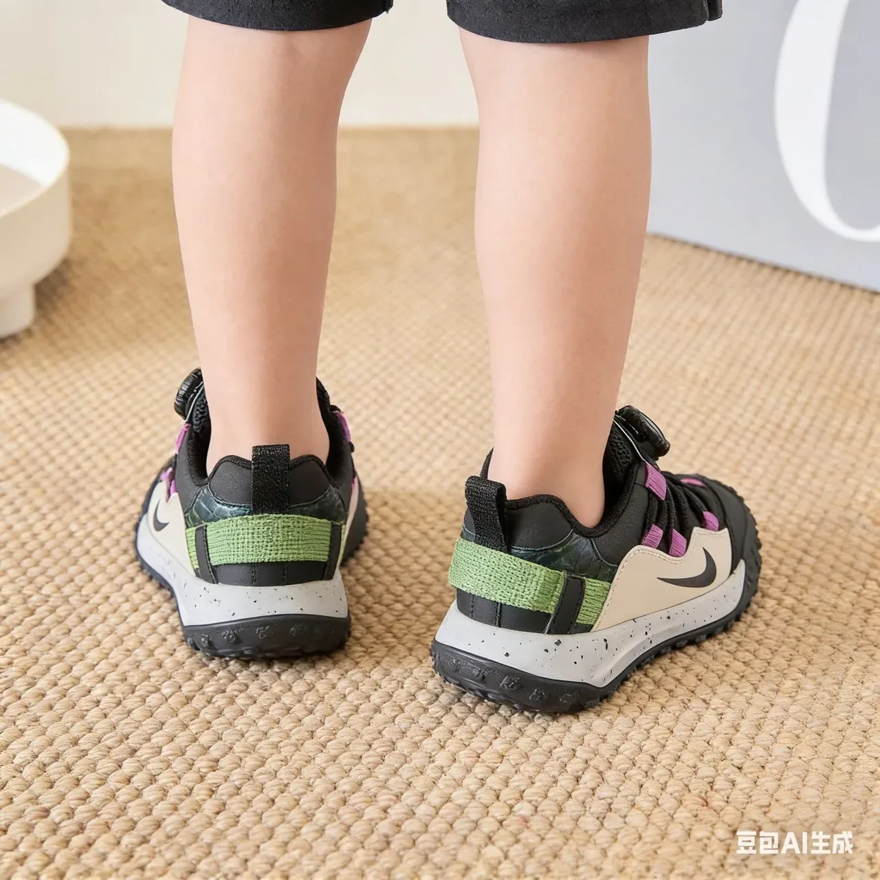 Nike Laceless BOA Dial Kids Lifestyle Sneakers 15