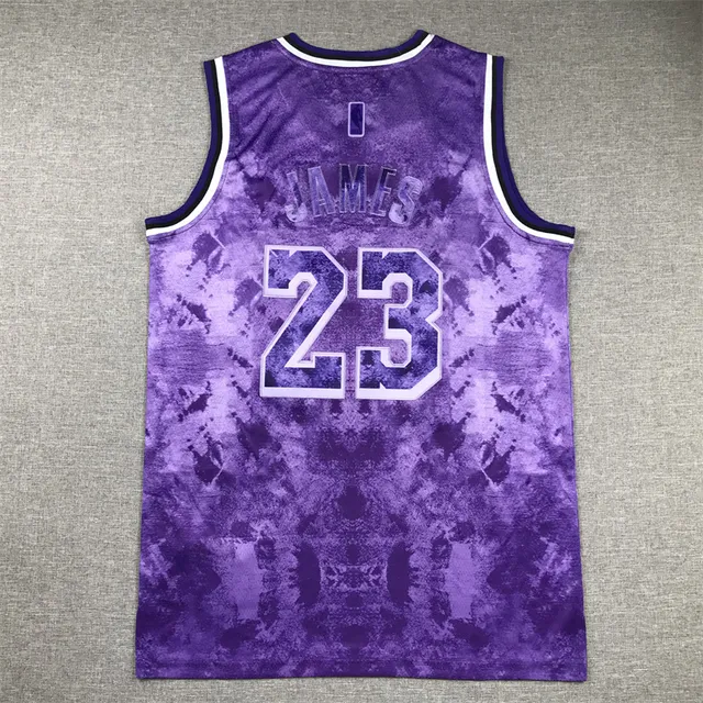 Nike Lakers Select Edition Tie-Dye Púrpura Camiseta de Baloncesto 2