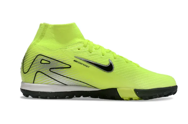 Nike Mercurial Superfly Turf Tênis de Futebol Amarelo Neón Preto para Gramado Artificial 5