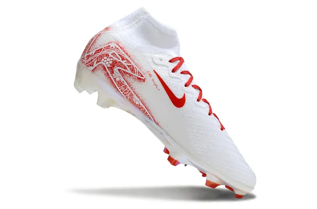 Nike Mercurial Superfly Blanc Rouge Floral Iridescent Terrain Ferme Chaussures de football 2