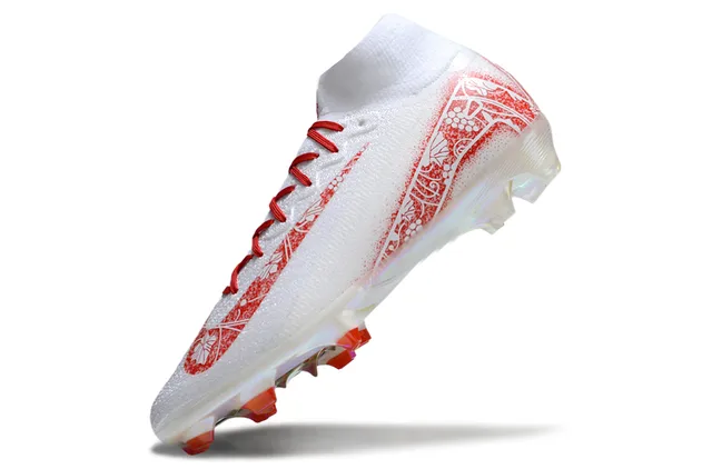 Nike Mercurial Superfly Blanc Rouge Floral Iridescent Terrain Ferme Chaussures de football 3