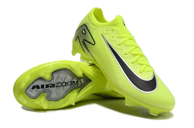 Nike Mercurial Vapor Air Zoom Neon Yellow Chaussures de football pour terrain ferme 3