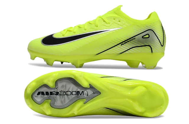 Nike Mercurial Vapor Air Zoom Neon Yellow Chaussures de football pour terrain ferme 5