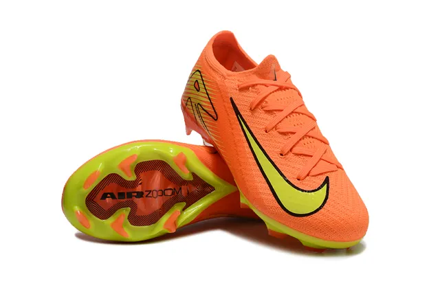 Nike Mercurial Vapor Air Zoom Orange Neon Firm-Ground Sapatos de futebol 4