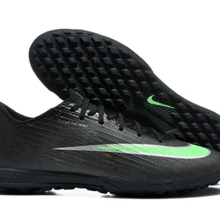 Nike Mercurial Vapor 黑绿 低帮 Flyknit Upper 草地球场 足球鞋