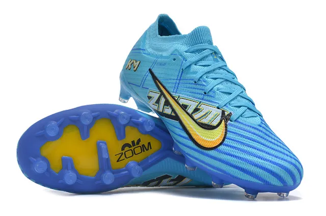 Nike Mercurial Vapor KM أزرق فاتح أزرق ملكي Firm-Ground أحذية كرة القدم 2