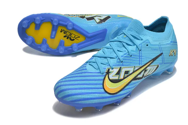 Nike Mercurial Vapor KM أزرق فاتح أزرق ملكي Firm-Ground أحذية كرة القدم 3