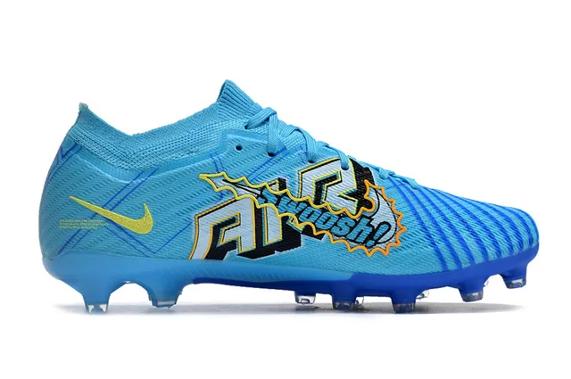 Nike Mercurial Vapor KM أزرق فاتح أزرق ملكي Firm-Ground أحذية كرة القدم 5