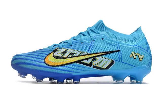 Nike Mercurial Vapor KM أزرق فاتح أزرق ملكي Firm-Ground أحذية كرة القدم 6