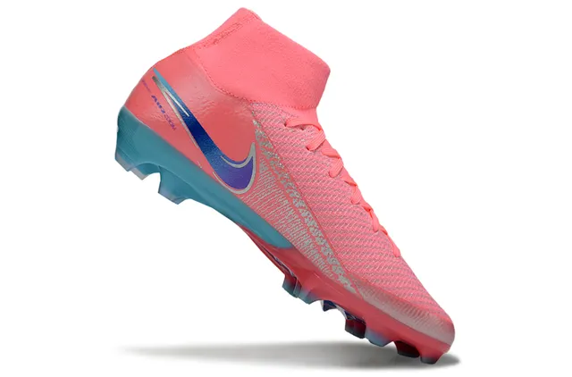 Nike Mercurial Vapor أحذية كرة القدم وردي وأزرق سماوي Firm-Ground 2